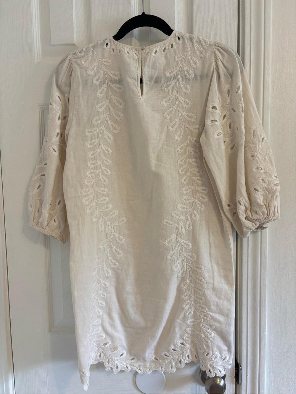 Mango White Eyelet Embroidered Mini Dress - Picture 6 of 6